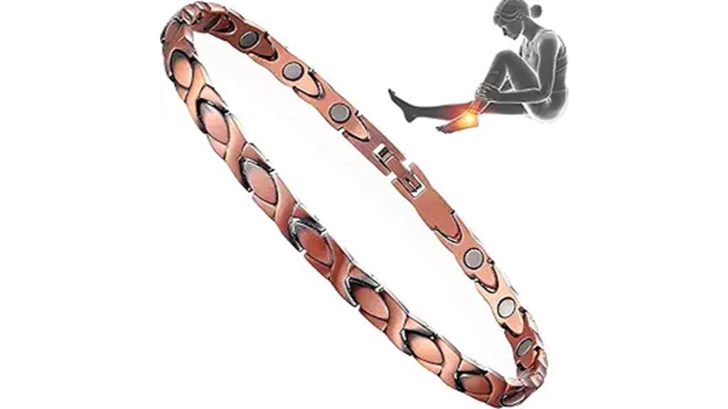 effective copper magnetic anklet